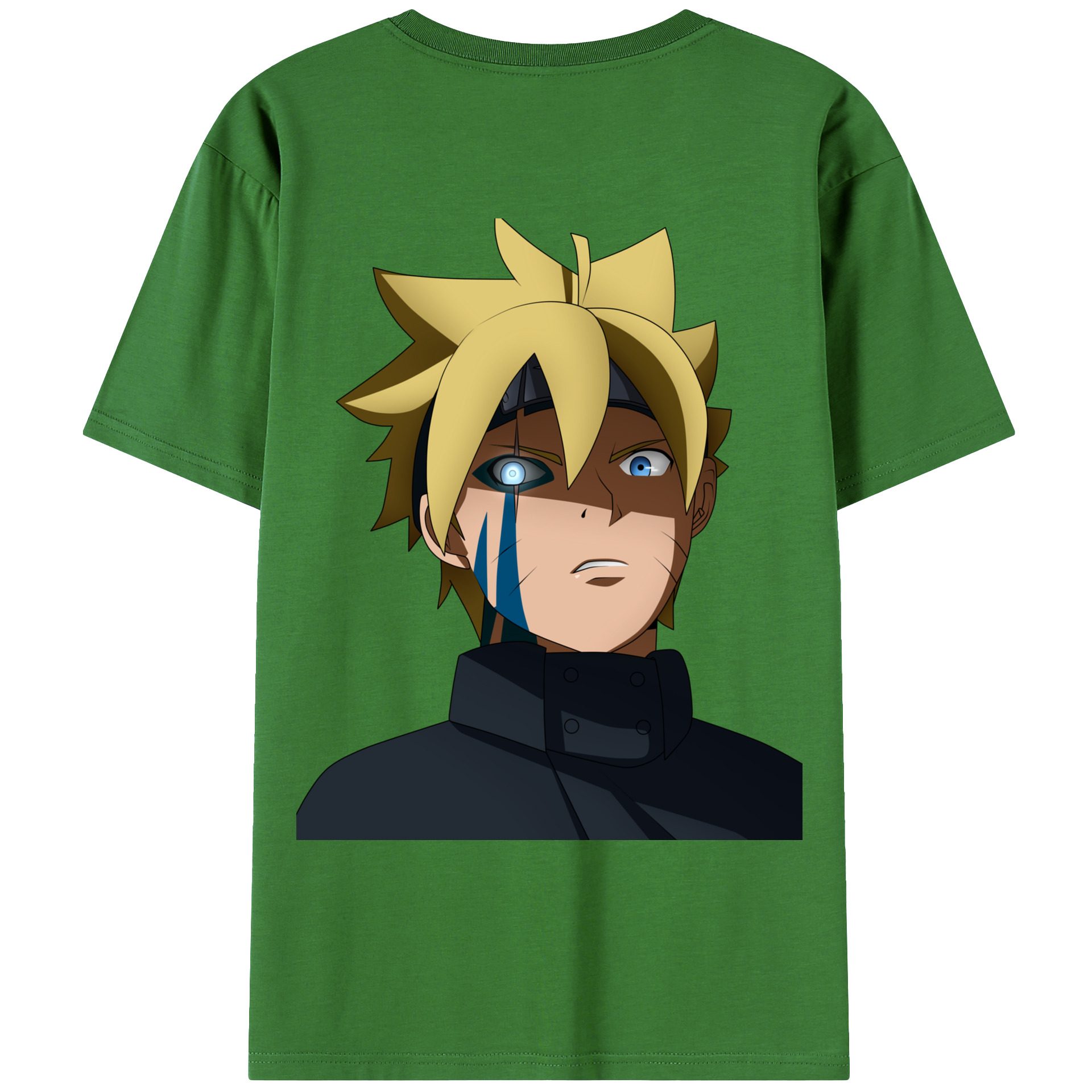 （画像用） NARUTO -ナルト- うずまき ボルト Uzumaki Boruto レディース半袖Tシャツ(バックプリント)